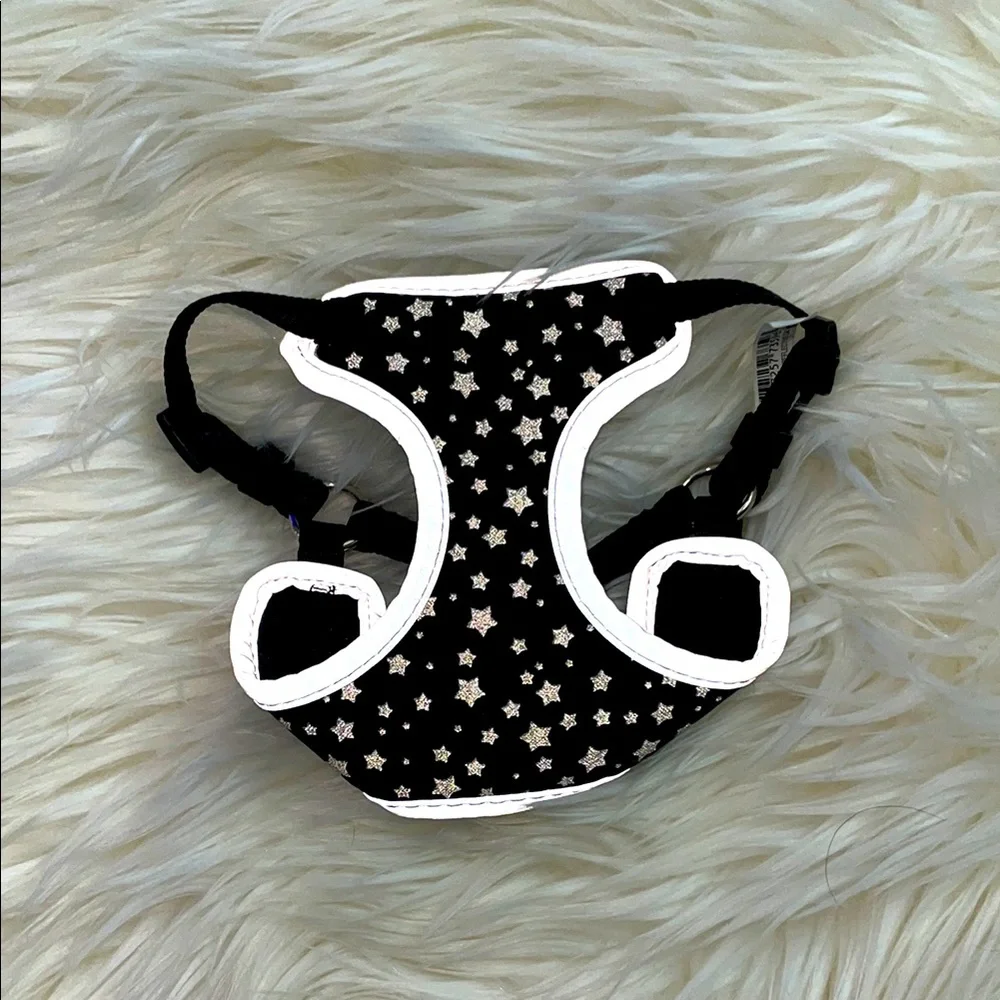 🐈‍⬛🖤Starry Black Reflective Cat/Kitten Harness NWOT